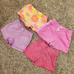 Girls summer shorts lot size 4T